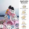 1pc. Cute Marie Cartoon Cat Design Blanket, Seasonal Universal, Home Decoration, Throw Blanket, Cartoon Blankets, Soft Flannel Throw Blanket