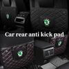 AAABR1 Car Anti-Kick Pad Seat Back Protector Cover For Skoda Octavia A5 A7 RS Fabia Superb Rapid Karoq