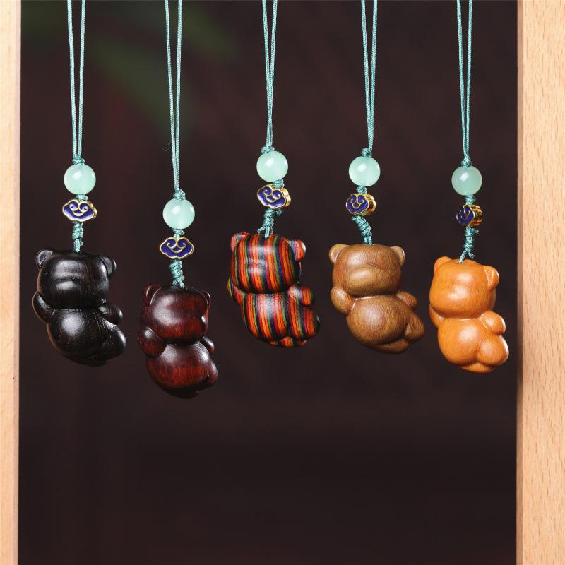 Feitian Little Bear Phone Charm Keychain Pendant Gift Accessories
