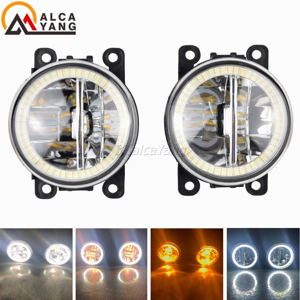Angel Eyes Fog Lamp Assembly Super Bright For Renault TWINGO GRAND SCENIC MASTER TRAFIC LOGAN Laguna DUSTER Kangoo LATITUDE 98-