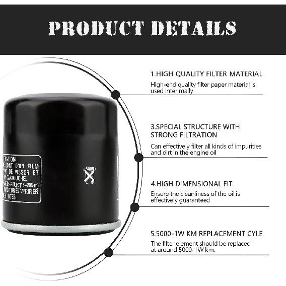 LOCOPOW 2520799 3084963 Oil Filter Part For Polaris Sportsman 500 400 450 335 570 Ranger Trail Boss Trailblazer 330 Scrambler 850 XP 1000 Hawkeye 300