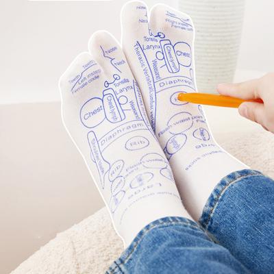 Σετ κάλτσες Acupoint Map με στυλό Acupressure Triangle Tool Κάλτσες Ρεφλεξολογίας ποδιών Εύχρηστες Κάλτσες Acupressure Εργαλεία μασάζ 2 μεγεθών για ανακούφιση από τον πόνο