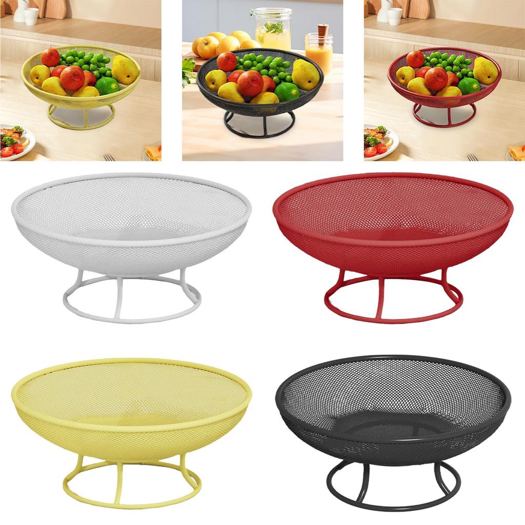 Pedestal fruit bowl basket, footed plate, dish, party organizer, serving tray,