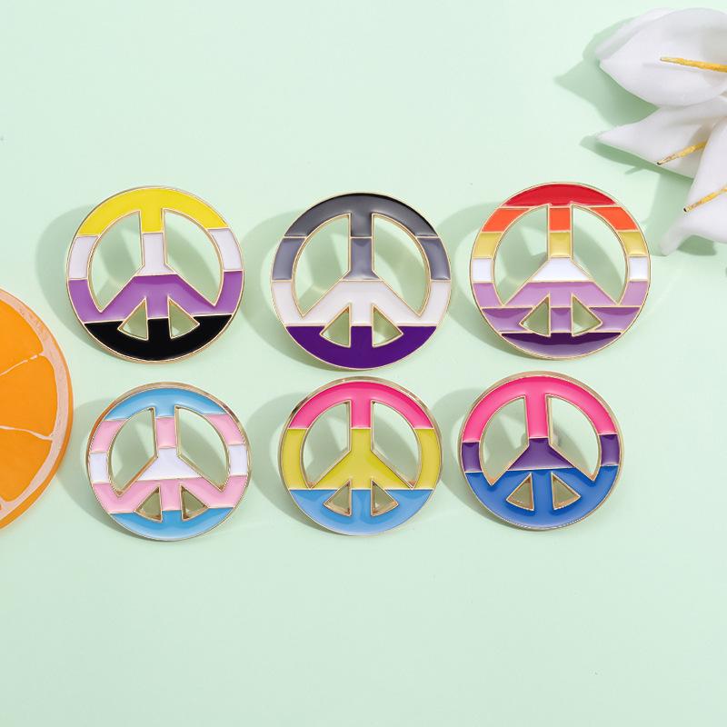 Rainbow Colorful Flag Enamel Pin Funny Brooch Cartoons Badge For Bags Jeans Hoodies Denim Lapel Pin Jewelry Kids Best Gift