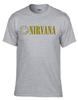 26 NIRVANA Logo Rockmusik Graues T-Shirt -302_Grau- Unisex T-Shirt