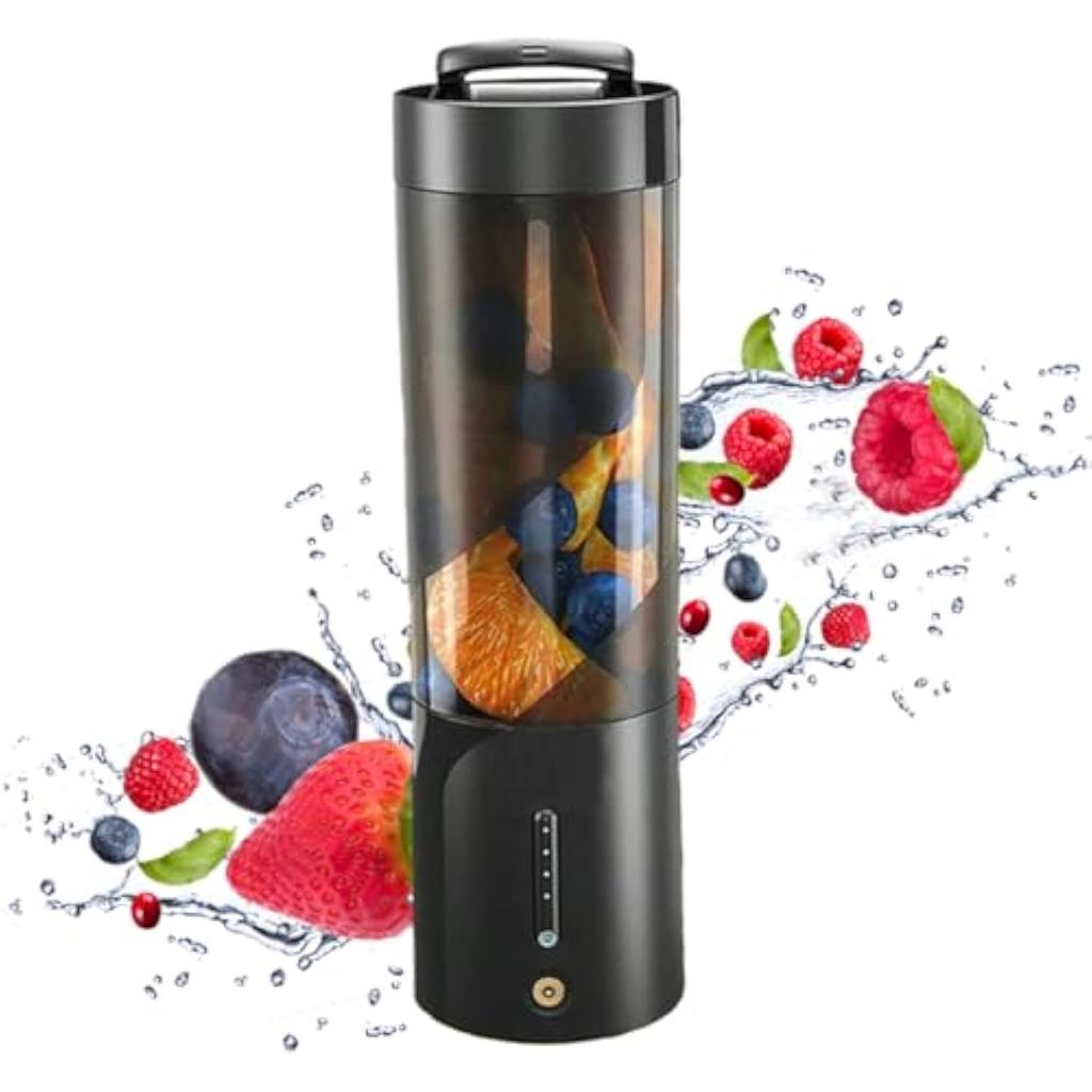 Portable Blender Personal Size Blender for Shakes and Smoothies with 6 Ultra Sharp Blades, 450ml Mini Blender USB Rechargable