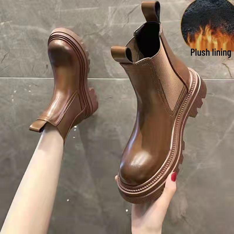 

Best-Selling Unisex Martin Snow Boots: 2025 Winter Non-Slip Fashion Chelsea Ankle 36 - Standard Size