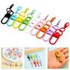 9Pcs U Shaped Rotating Lobster Clasp for Keychain and Accessories Jewelry Kits Fashionable Purse Clip Bags Pendants