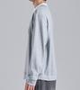 Beoteunseoul Layered Henley Neck Cotton Sweatshirt (Melange)