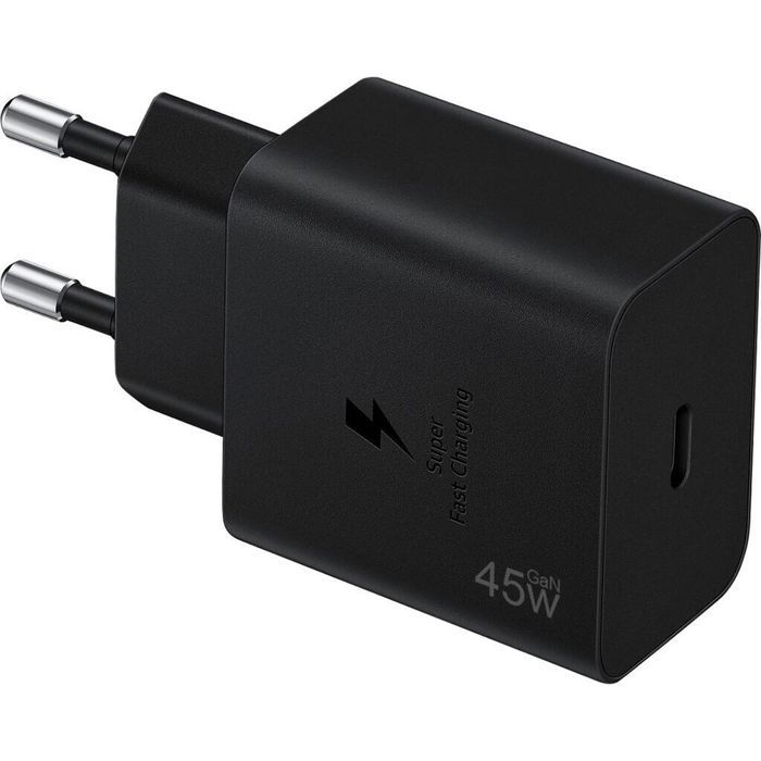 Chargeur Rapide USB-C 45W - Samsung - Galaxy A16 A17 A36 A56 A07 - Noir - Protection Surtension - Charge Rapide