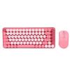 Wireless Bluetooth Keyboard and Mouse Combo 2.4G Dual Mode 85 Key Round Keycaps Keyboard Support for Windows