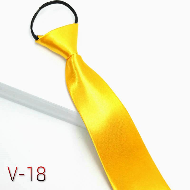 Men's No-Iron Zipper Striped Formal Tie with Logo, 8cm