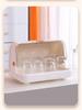 Glass Cup Drying Rack and Dustproof Holder for Wine and Water Glasses