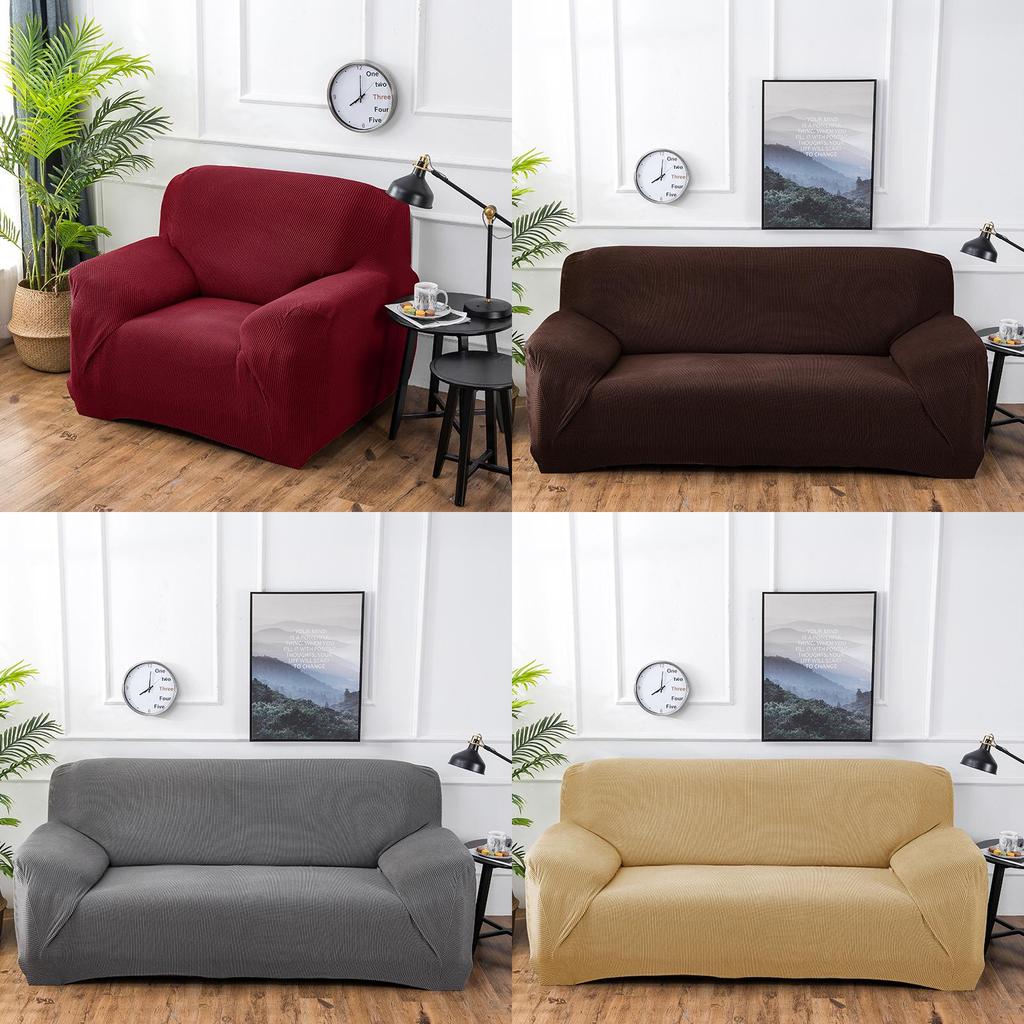 Weicher und strapazierfähiger Stretch-Hussenbezug für Heimstuhl, Sofa für 1/2/3/4 Sitzer Couchschutz