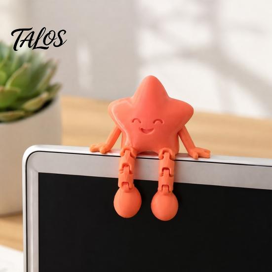 PLA Material Star Figurine 3D Printed Figure Figurine, Cute Little Astronaut Toy for Innovative Desktop Ornament Valentine's Day Gift, Creative