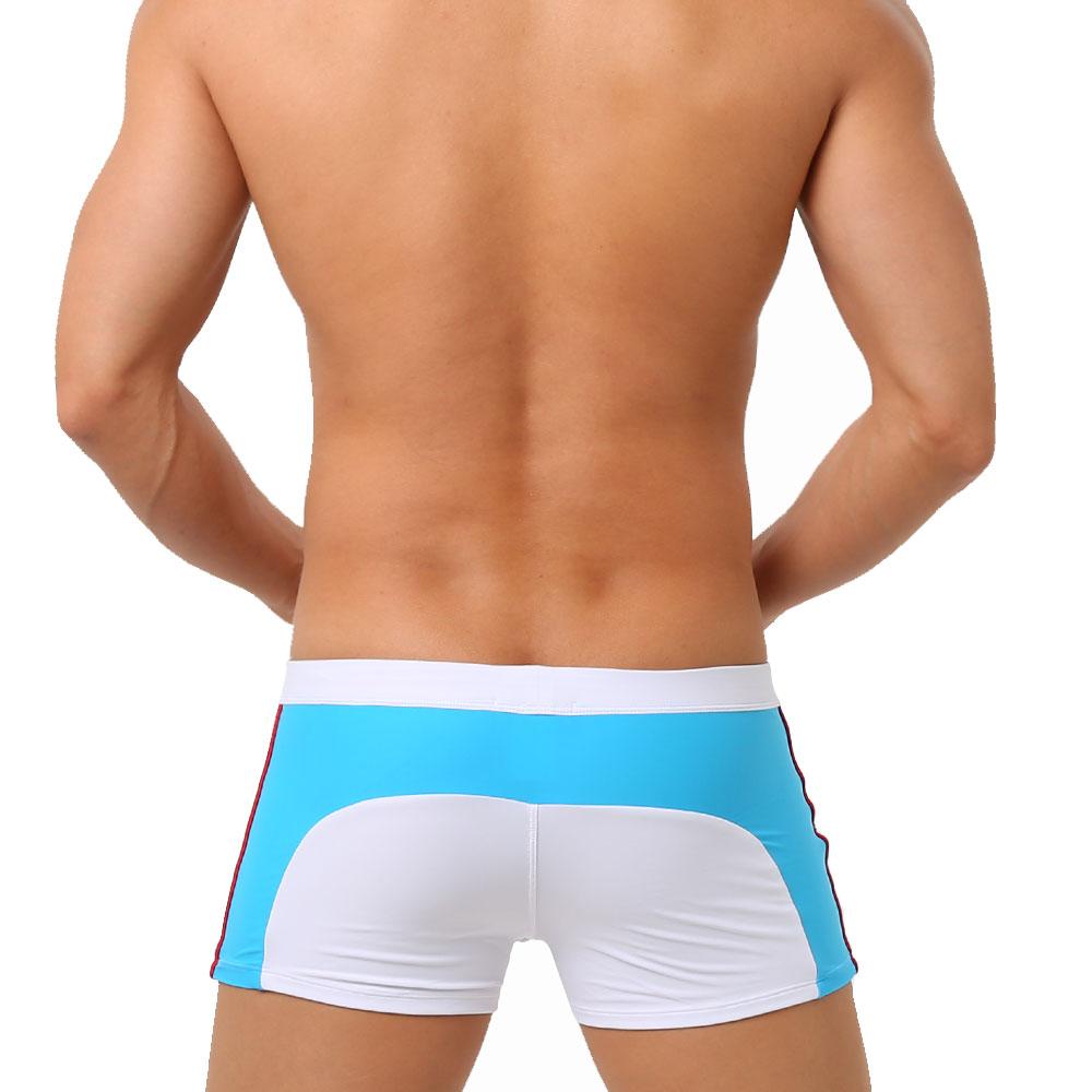 Pánské plavky přední kapsa fit Sexy plavky plážové oblečení opalování Surfování