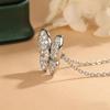 Fashionable and personalized women's simple and sweet butterfly zircon pendant with elegant temperament and versatile necklace