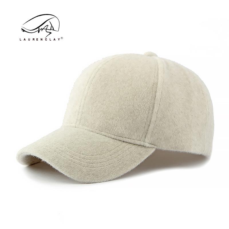 Peaked cap women's fashion simple light plate solid color plush hard top baseball cap women's sun protection sun hat tide