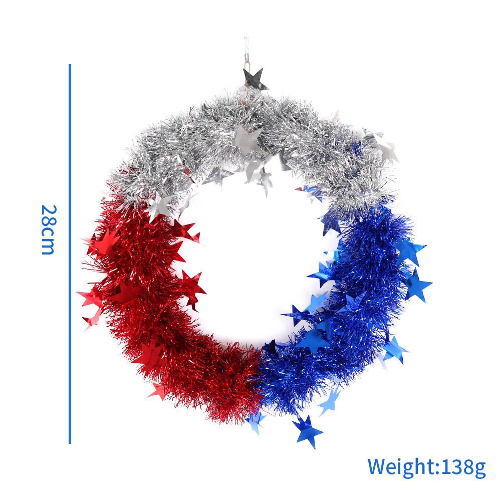 

Праздничные большие и маленькие венки ко Дню независимости для патриотических украшений вечеринки Small Wreath
