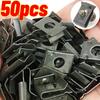 Car Metal Screw Fastener Clips U-Type Clip Anti-rust Iron Sheet Car Motorcycles Screw Buckle Bumper Protection Fastener Clips