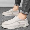 Foreign trade explosion large size 48 loafers men's canvas casual shoes one pedal driving lazy shoes spot