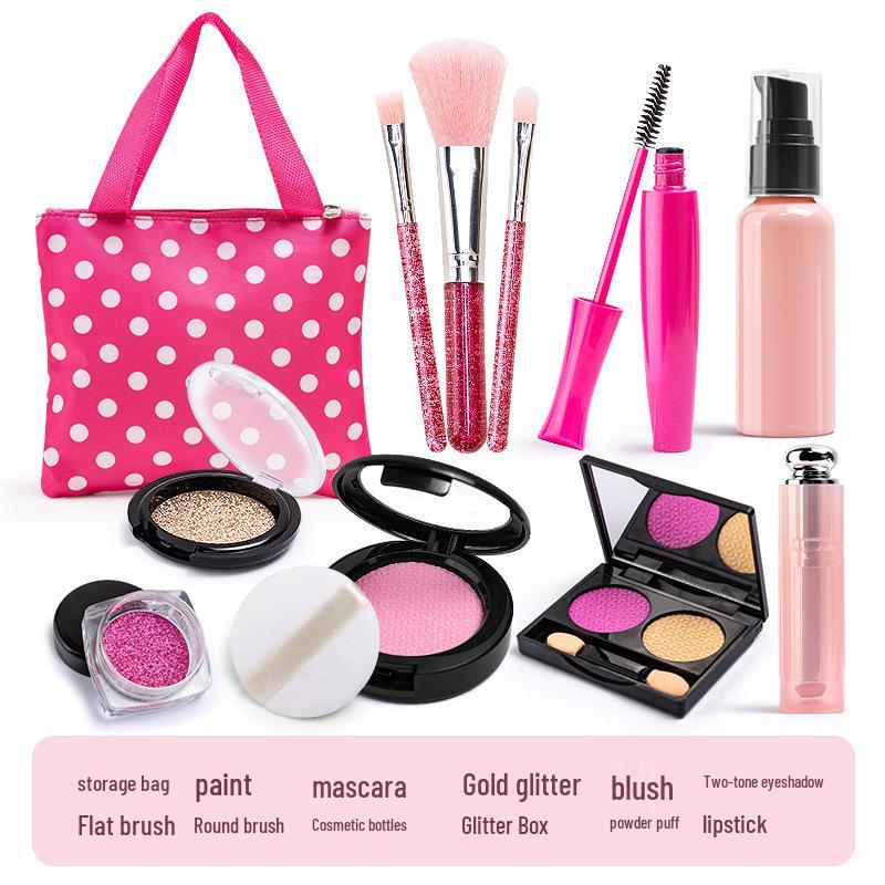 Simulation Cosmetics Toy Set: Colorless Lipstick & Nail Polish for Kids