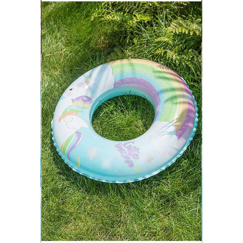 Colorful Unicorn Swimming Ring Adult Inflatable Armpit Swimming Ring Rainbow Wholesale