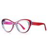 Green Pink Frame Cat Eye Myopia Glasses Woman Spring Hinge TR90 Minus Photochromic Glasses With Diopters 0 -0.5 -0.75 To -6.0