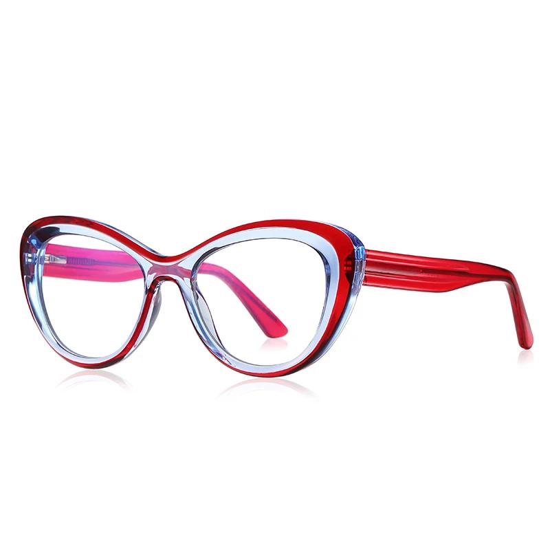Green Pink Frame Cat Eye Myopia Glasses Woman Spring Hinge TR90 Minus Photochromic Glasses With Diopters 0 -0.5 -0.75 To -6.0