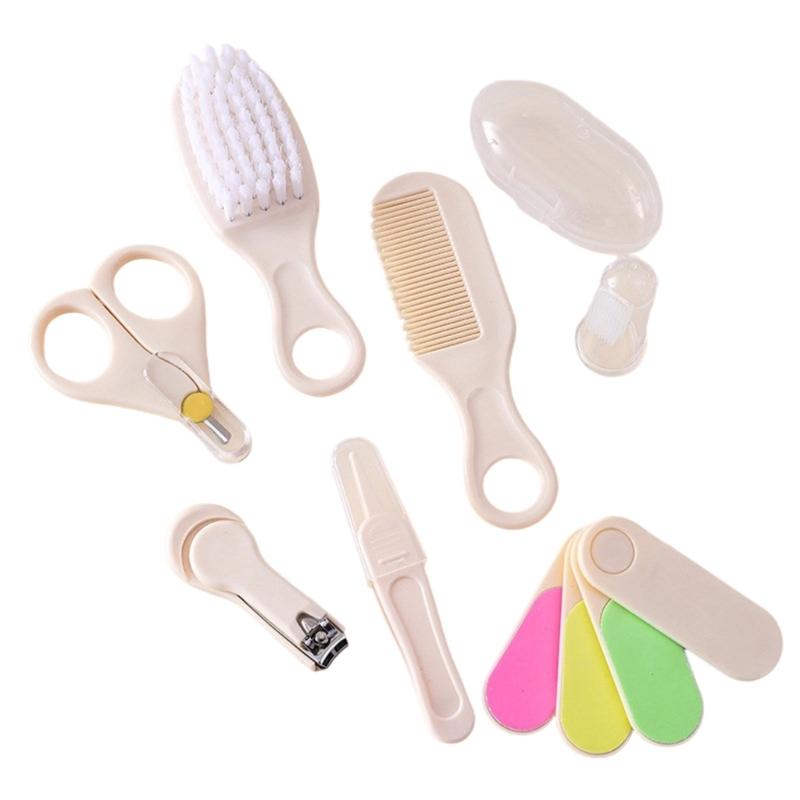 

Complete Baby Care Set with Hair Brush Comb Toothbrush Nails Clippers Scissors and Nails File for Infants 1