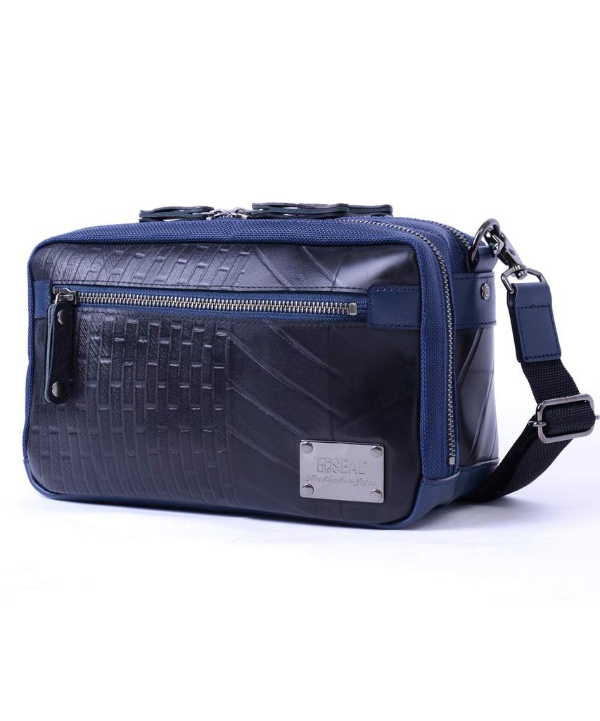 SEAL Travel Mini Shoulder Bag Shoulder Bag Crossbody Bag Waterproof Motorcycle Travel Bag Made in Japan Men's PS-099NV