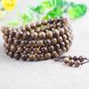 Natürliches Holz 108 Mala Perlenarmband Glatte Oberfläche Milder Duft für Yoga Spirituelle Suchende Geschenke