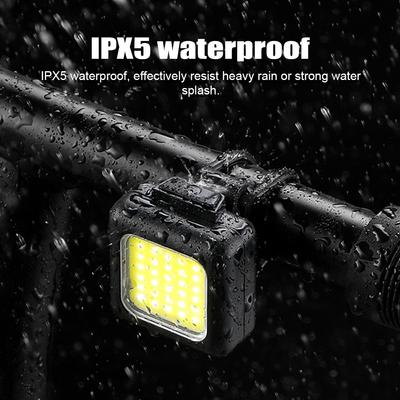 Led Bike Lights Set 100mAh 130/80 Lumen Bicycle Lights Front and Rear IPX5 Waterproof Bike Tail