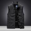 Men's Four Seasons Middle-aged Outdoor Leisure Loose Large Size Vest European and American Sports Multi-bag Vest