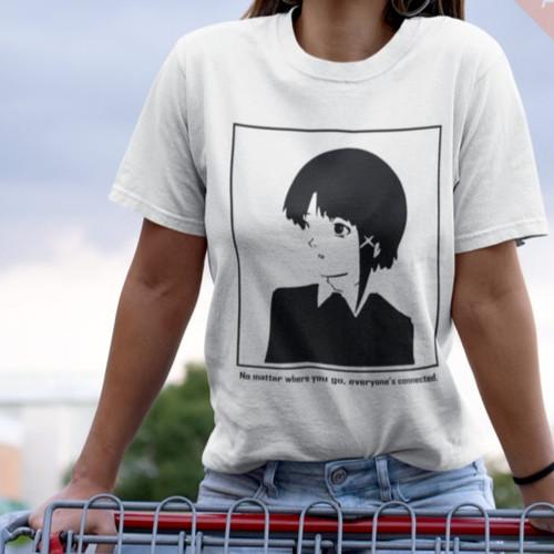 Футболка Serial Experiments Lain - Футболка с Лейн Ивакурой, Унисекс футболка S