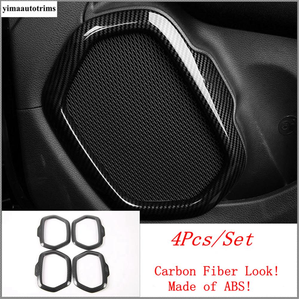 Door Speaker Air AC Handle Bowl Head Lamp Window Lift Cover Trim For Jeep Renegade 2015 - Carbon Fiber Interior Accessories