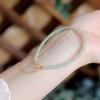 Recommended Aventurine Bracelet for Women3mm Round Bead Aventurine Ultra-Fine Crystal Bracelet In Vintage Style