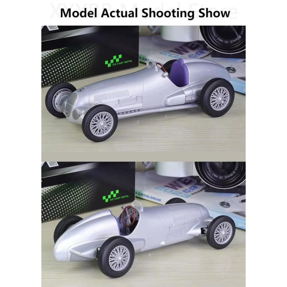 1/24 Mercedes-Benz 1937 W125 High Quality WELLY Diecast Classic Metal Model Car Vintage Car Alloy Toy Car for Kids Collection