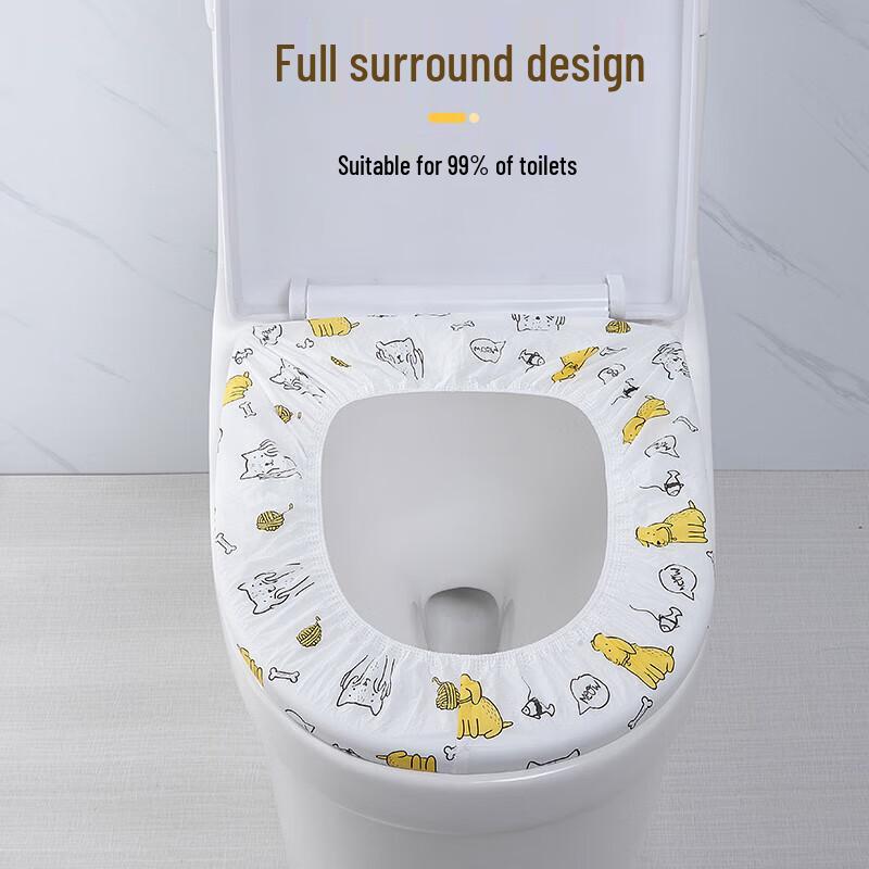 YOUAO Disposable Printed Toilet Seat Covers