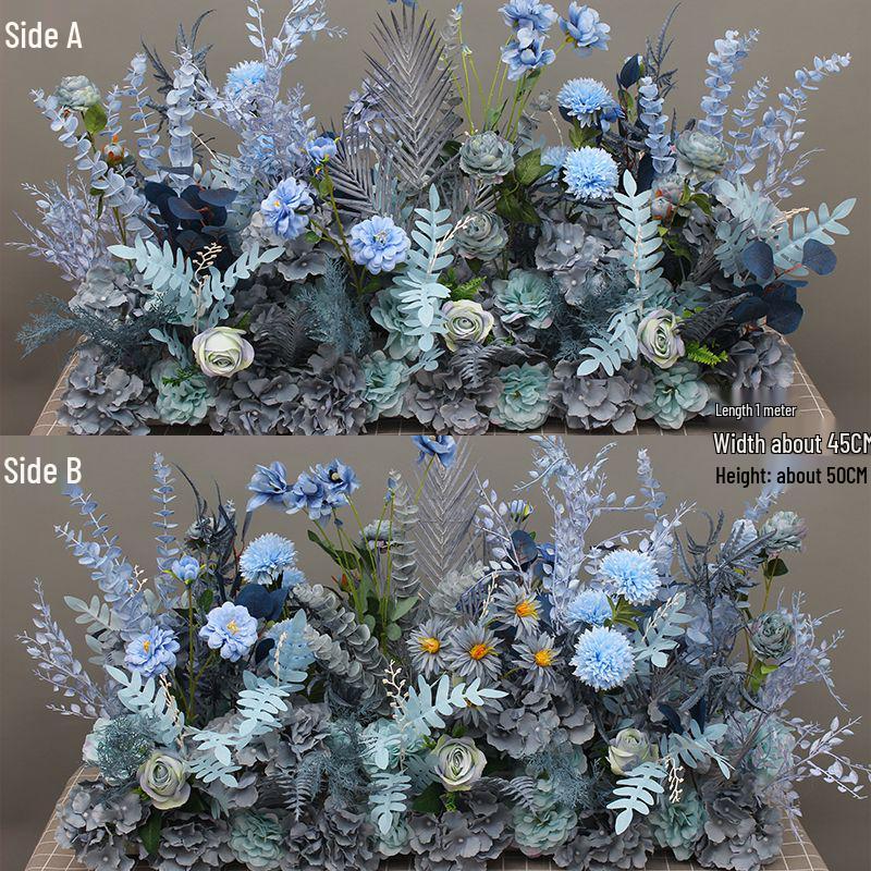 Eukalyptus Seide Hochzeitsmittelstück: Dekoration für den Gang und die Bühne in Töpfen