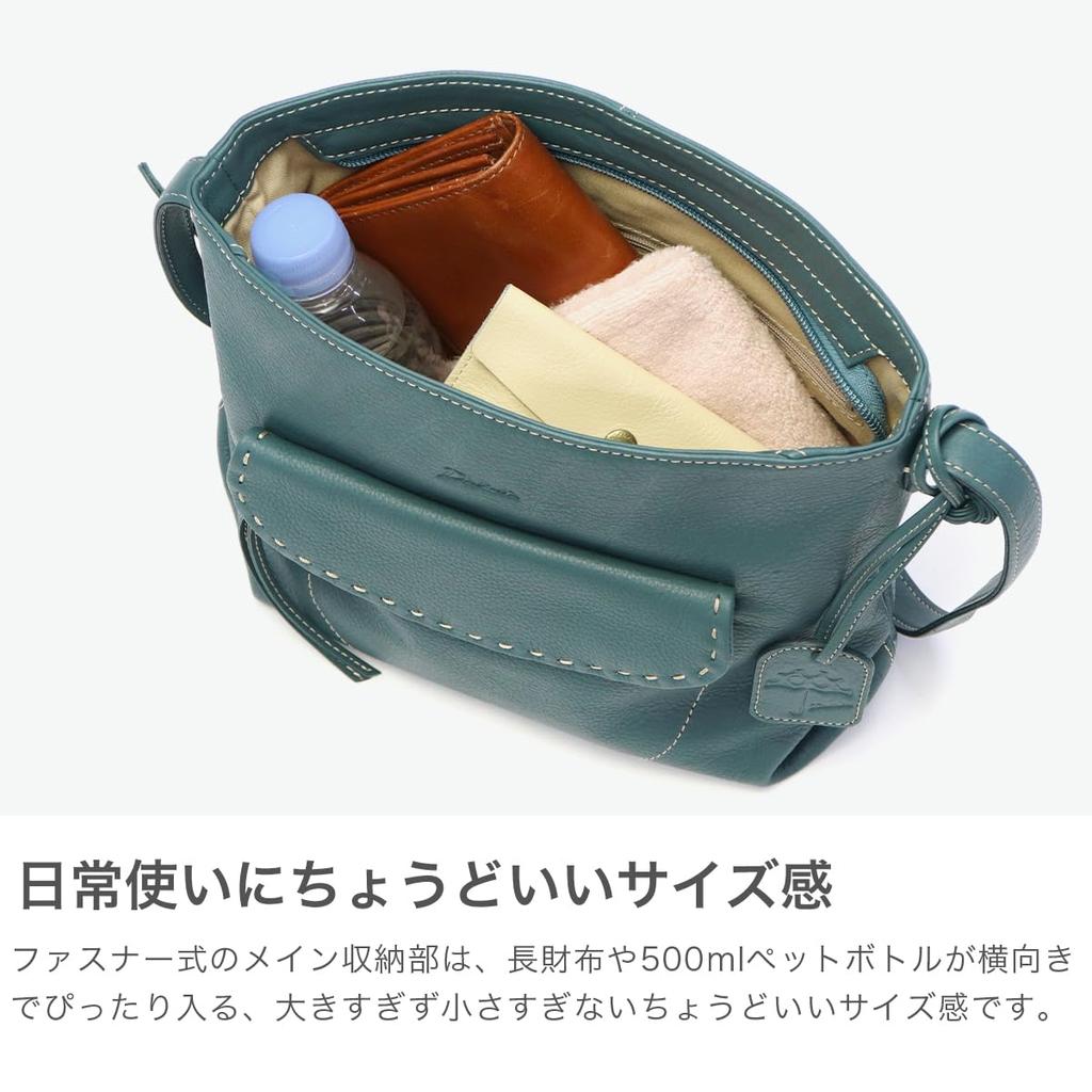 Dakota Women's Genuine Leather Shoulder Bag, Black, DA-1034643-10