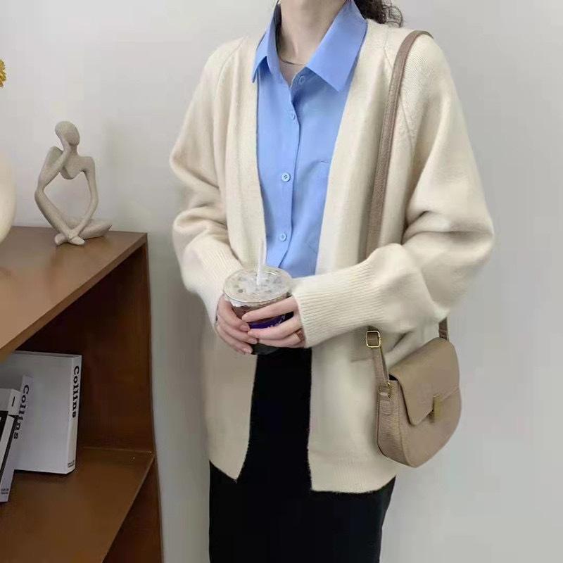 Sweater Jacket Women Wear In Autumn and Winter, New Loose Lazy Style Retro Small Soft Waxy Knitted Cardigan Women