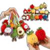 16 Stile Frucht Plüschtier Gefüllter Schlüsselanhänger Blaubeere Banane Durian Niedliche Früchte Puppen Kawaii Tasche Anhänger Geschenk Heimdekoration