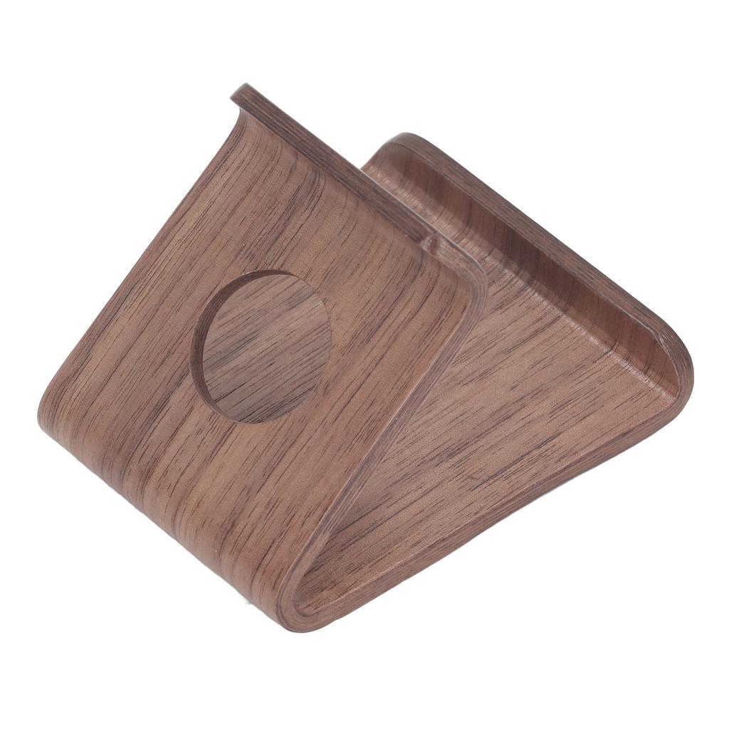 Wooden Phone Stand Waterproof Ergonomic Integrated Wood Tablet Holder with TPU Non Slip Pad