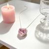 Light Luxury Heart-shaped Zircon Inlaid Pendant Necklace, Suitable for Daily Wear, Valentine's Day Gifts, Birthday Gifts