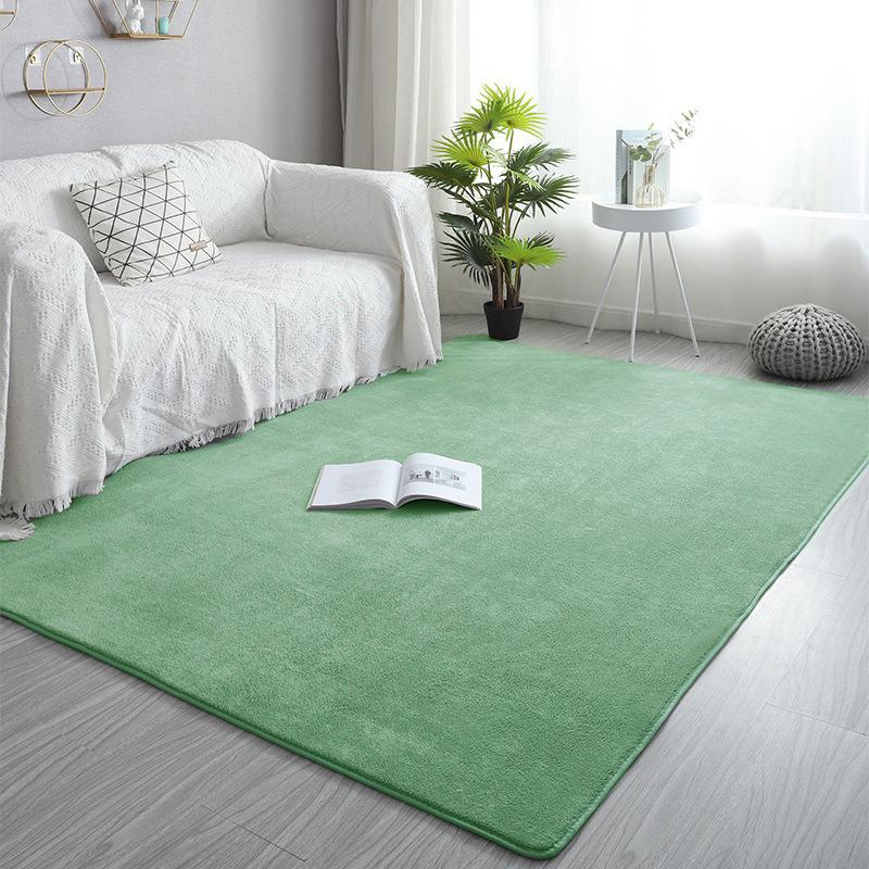 Pink Coral Velvet Carpet Living Room Short Plush Rug Bedroom Floor Mat Home Decor Rug for Kids Room Carpet Silent Moisture-proof