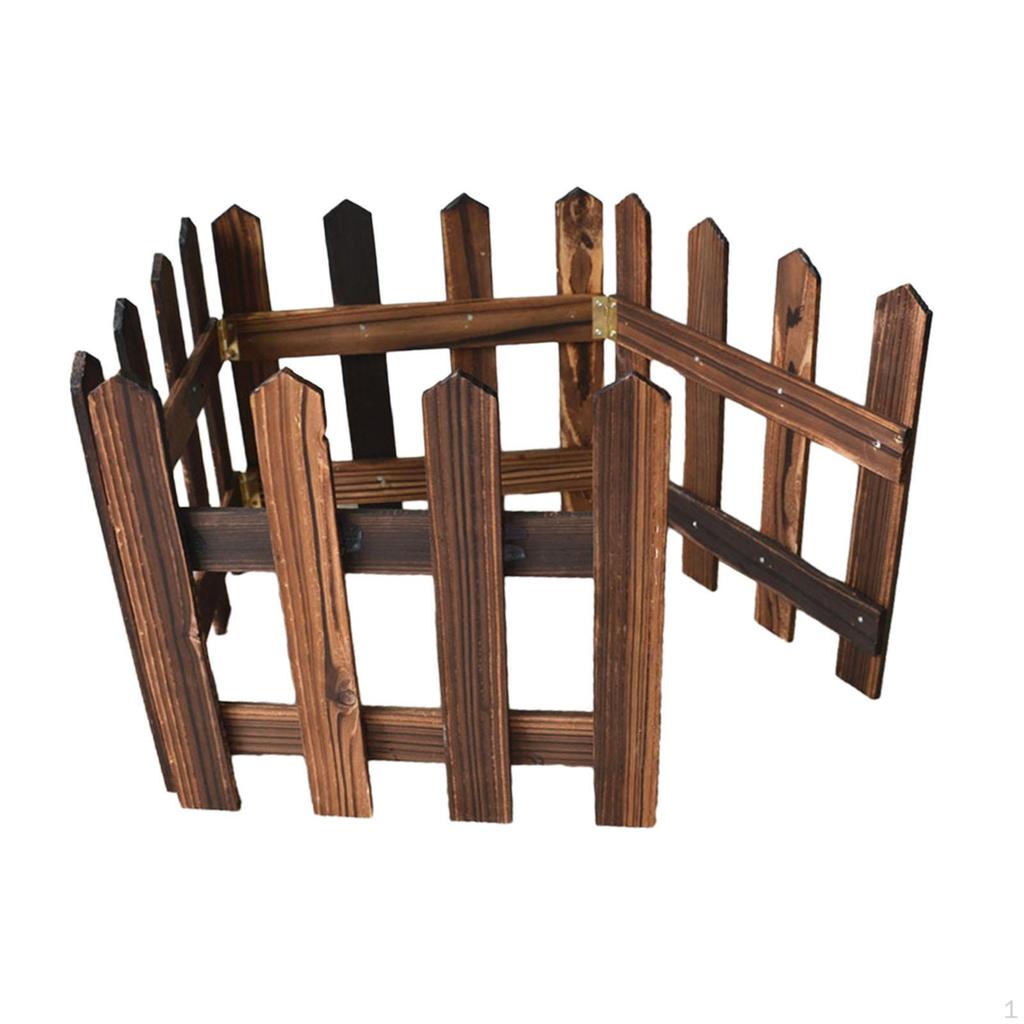 Elegante Houten Tuinrandhek voor Buitenlandschapsarchitectuur