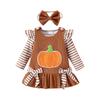 Infant Toddler Long-Sleeve Romper & Skirt Set