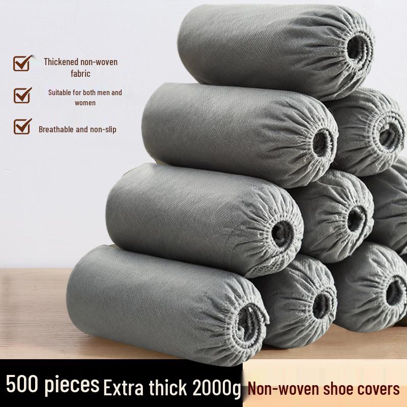 Thick Waterproof Non-slip Disposable Shoe Covers - Breathable, Dustproof, Wear-resistant for Indoor Use and Rainy Days