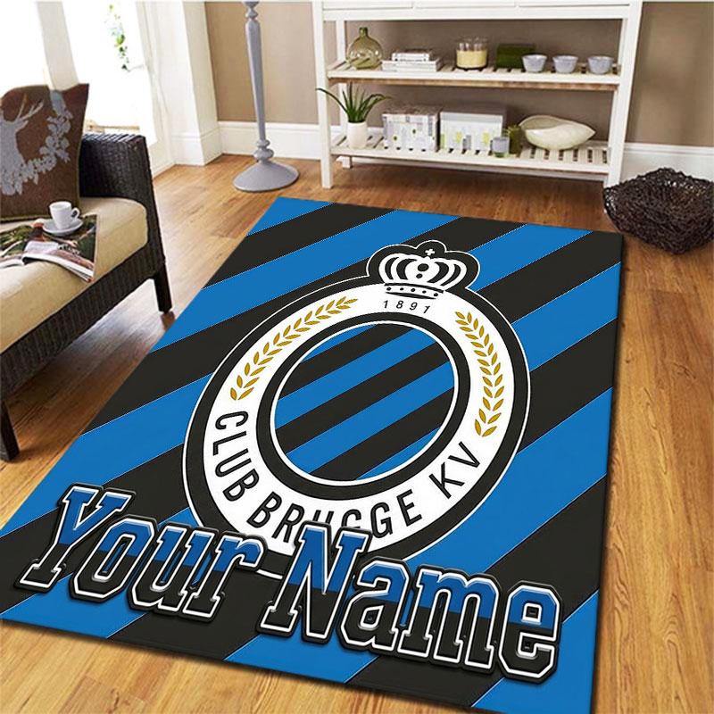 Club Brugge KV Custom Name Carpet Rug for Living Room Bedroom Home Sofa Decoration,Kids play Non-slip Floor Mat
